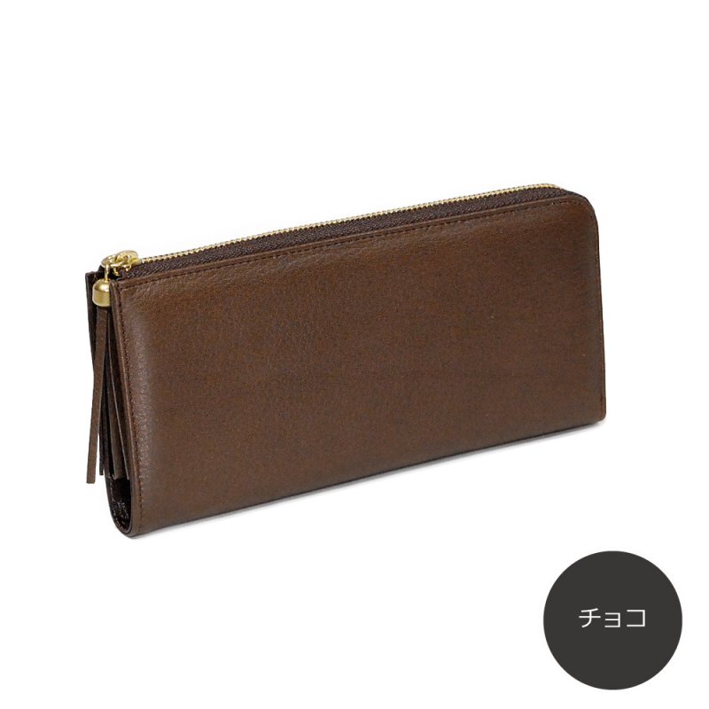 画像12: 手袋用ソフトレザーで作った L字ファスナー長財布 (12)