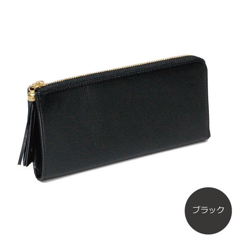 画像10: 手袋用ソフトレザーで作った L字ファスナー長財布 (10)