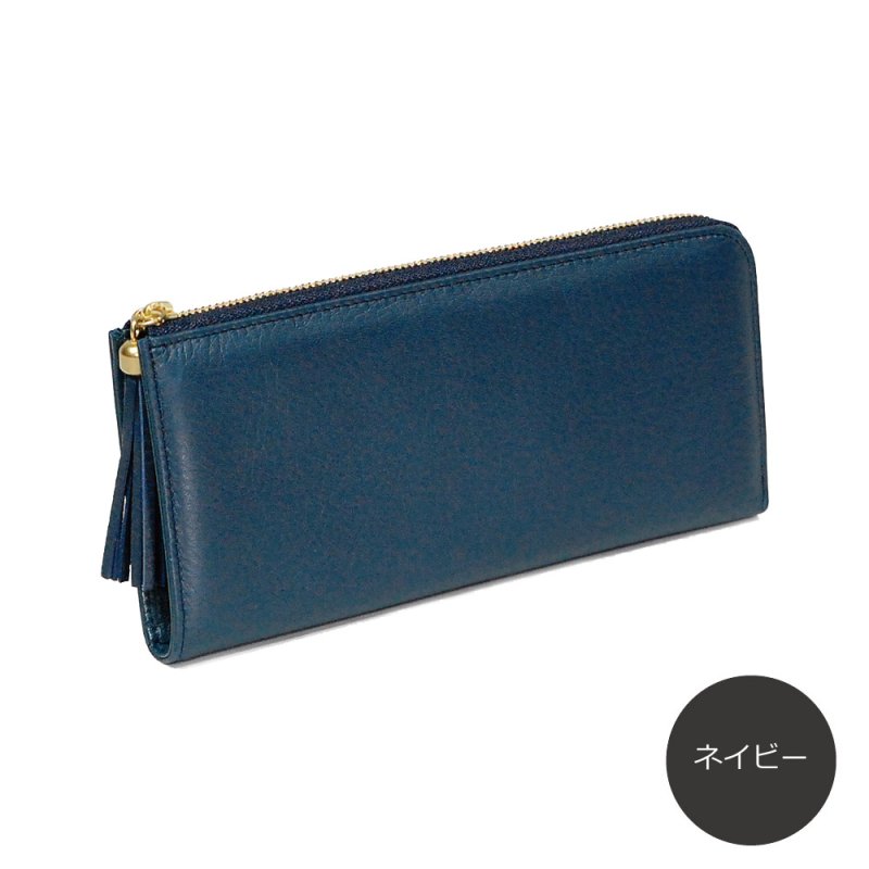 画像13: 手袋用ソフトレザーで作った L字ファスナー長財布 (13)