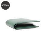 画像3: ムラ染めオリーブレザー 2つ折り財布 (3)