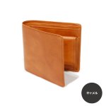 画像9: ムラ染めオリーブレザー 2つ折り財布 (9)