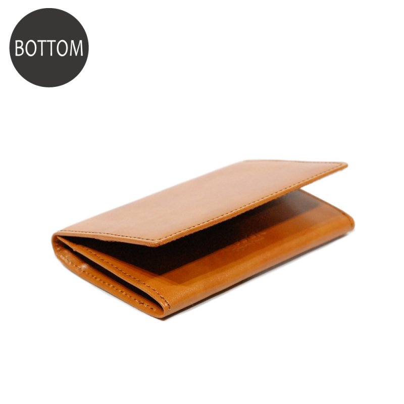 画像4: ムラ染めオリーブレザー 名刺入れ (4)