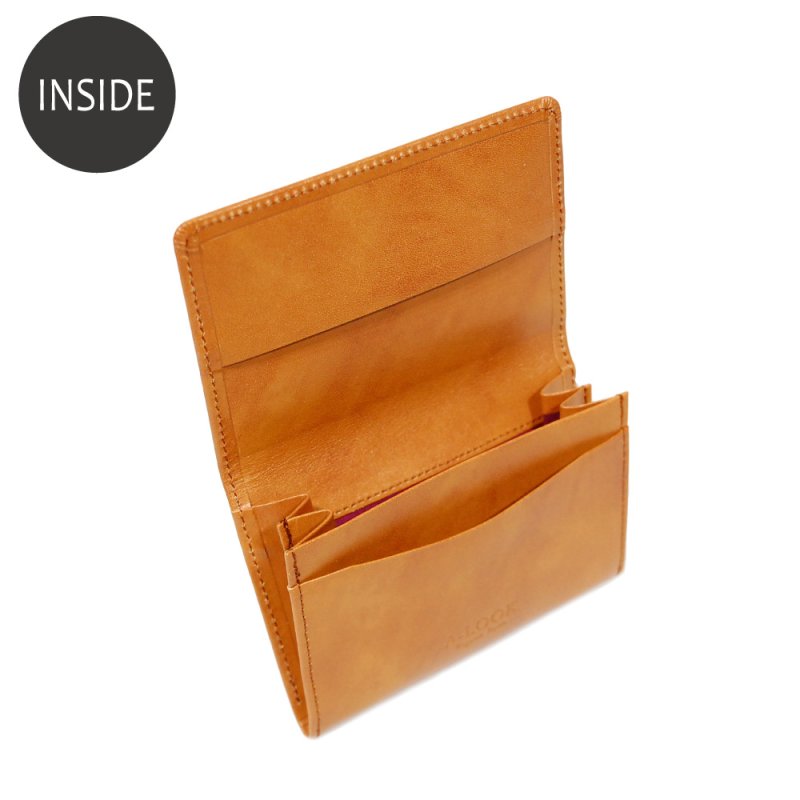 画像6: ムラ染めオリーブレザー 名刺入れ (6)