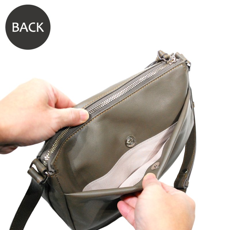 画像7: 【直営店限定】超撥水・超軽量レザー デイリーショルダーバッグ (7)