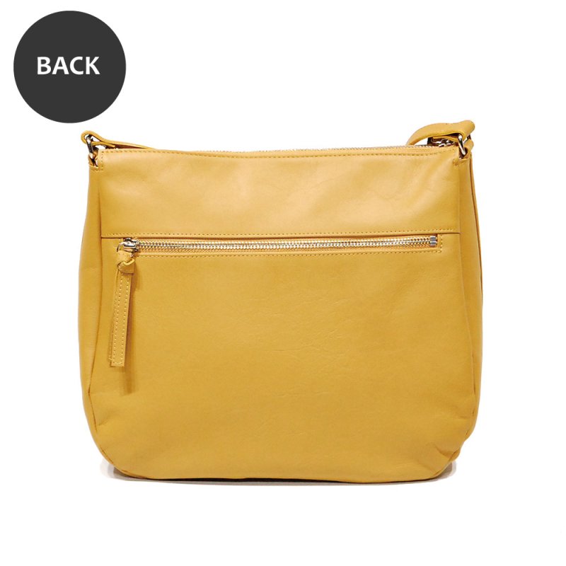 画像2: 【直営店限定】超撥水・超軽量レザーの大きめショルダーバッグ (2)