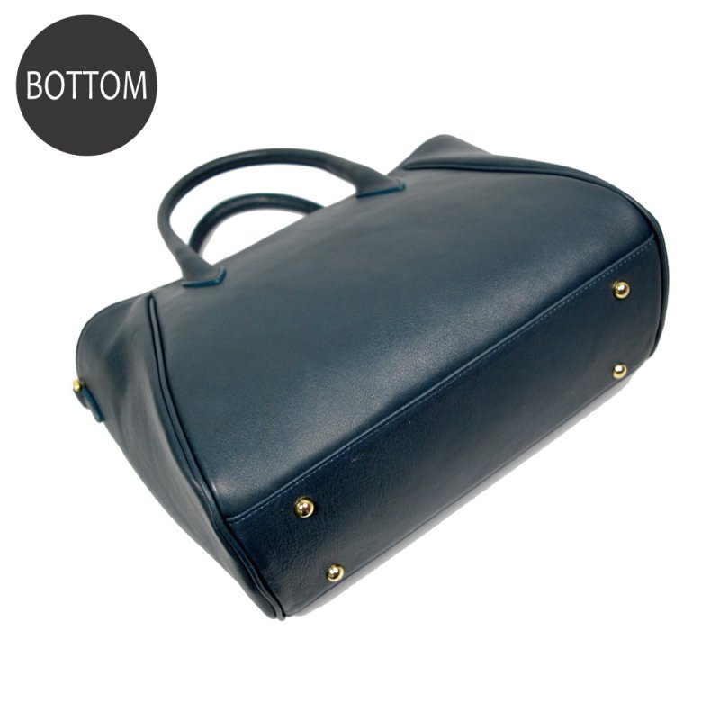 画像8: オリーブレザー　2wayハンドバッグ (8)