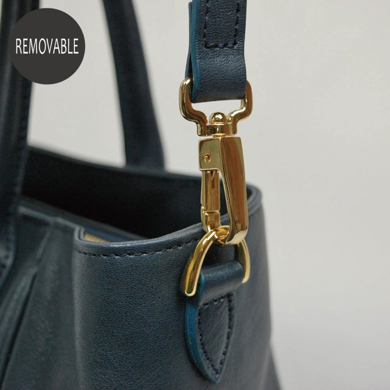 画像11: オリーブレザー　2wayハンドバッグ (11)