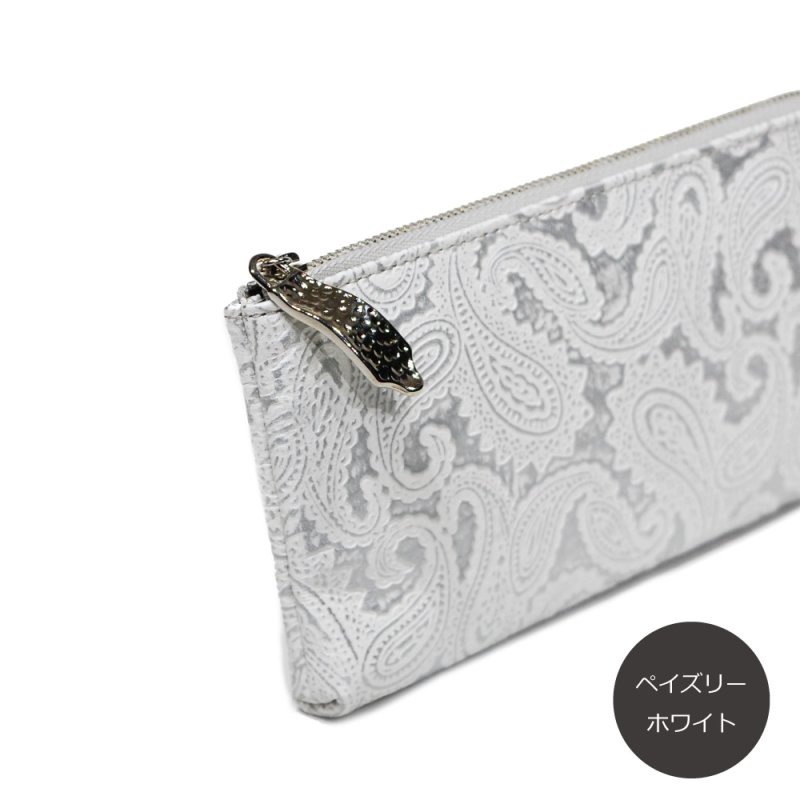 画像24: デザインレザーのL字ファスナー長財布 (24)