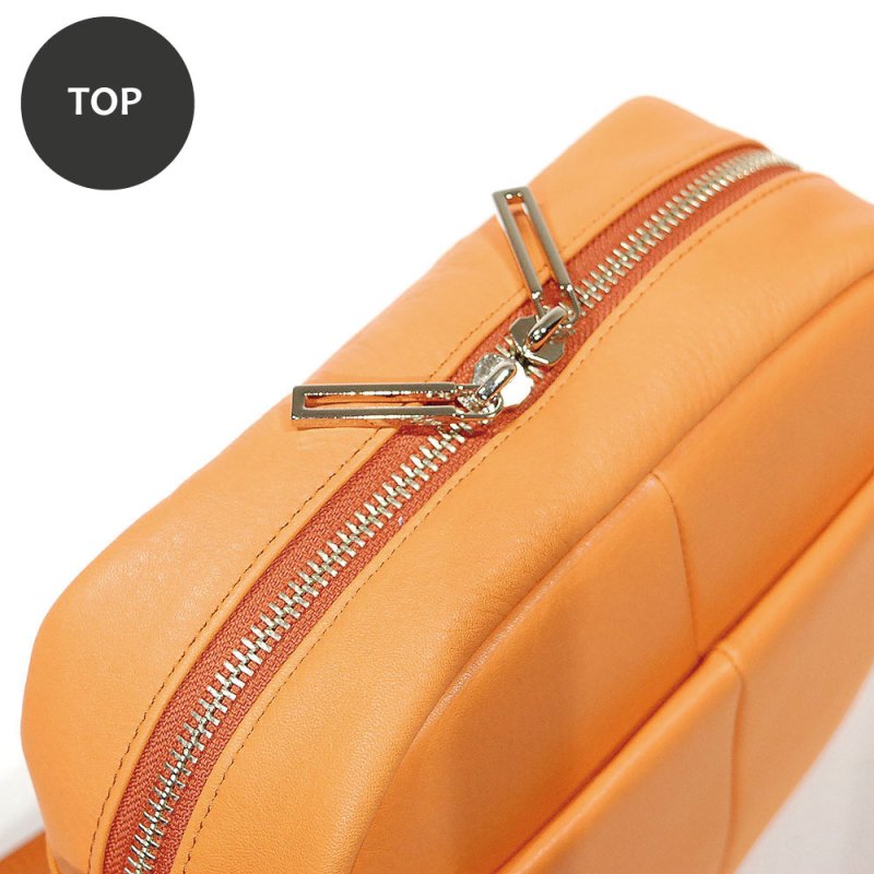 画像10: 手袋用ソフトレザーで作った ワッフルBOXショルダー (10)