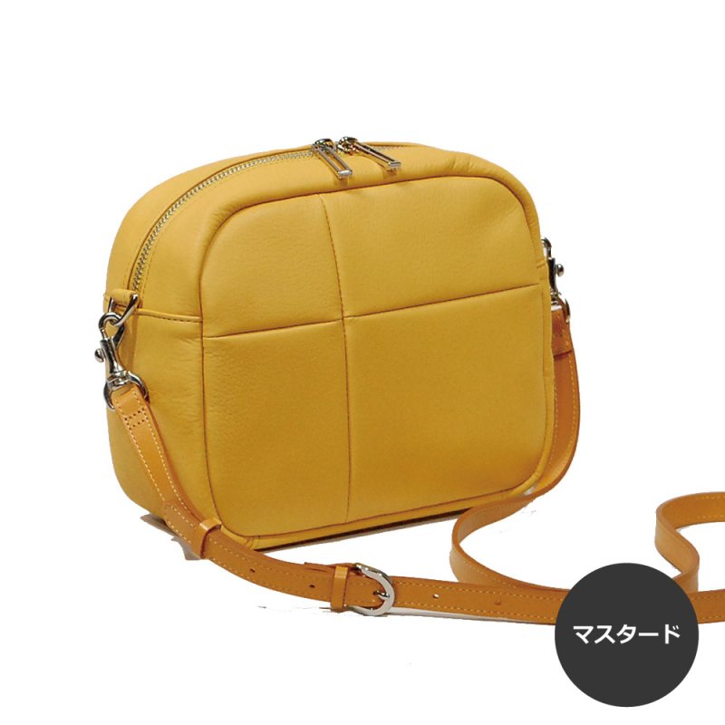 画像5: 手袋用ソフトレザーで作った ワッフルBOXショルダー (5)