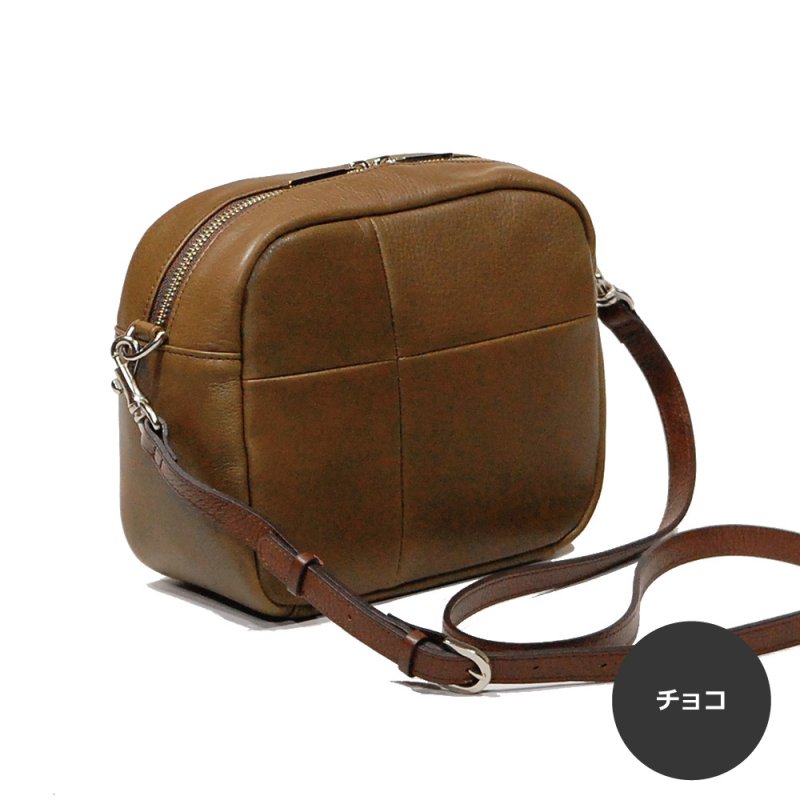 画像3: 手袋用ソフトレザーで作った ワッフルBOXショルダー (3)