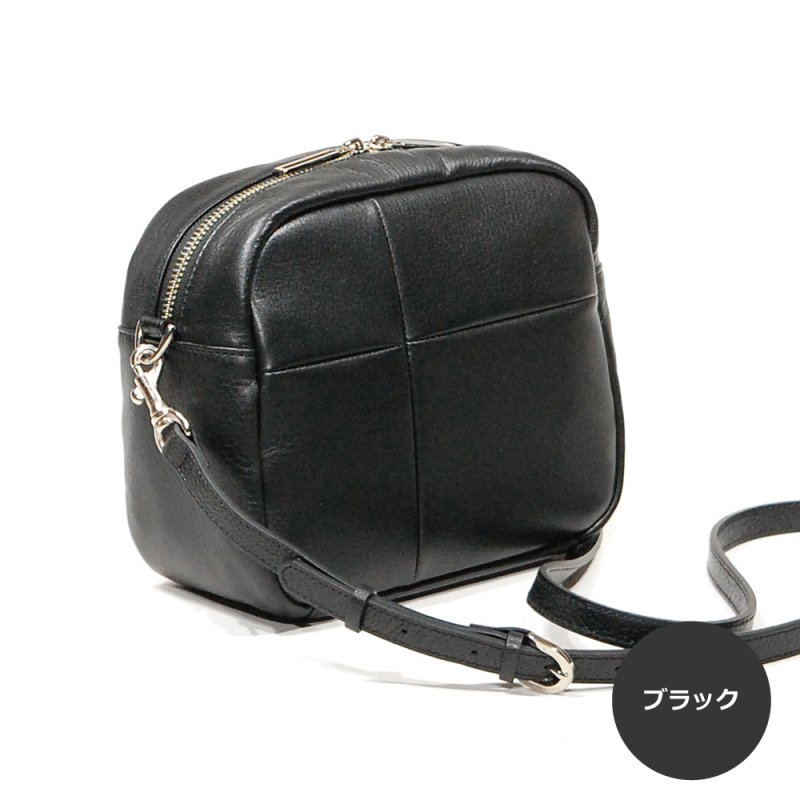 画像2: 手袋用ソフトレザーで作った ワッフルBOXショルダー (2)